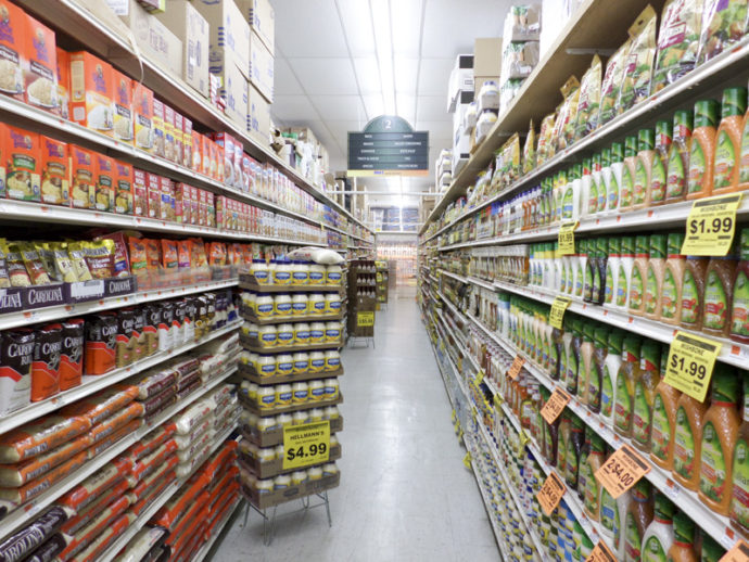 Supermarket Aisle at East 110th Street between Lexington and Third Avenues.