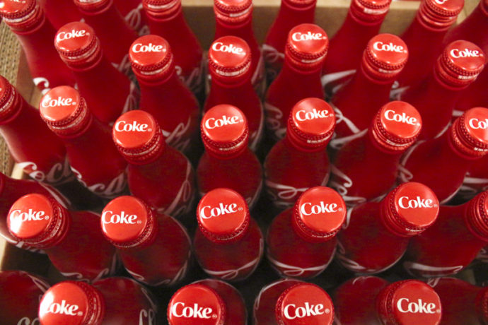 Coke Bottles at Target Checkout.