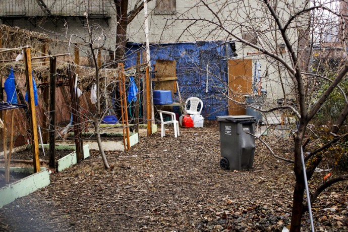 These small empty lot 'parks' or 'Casitas' as they are know in New York City are places where people hang out at during the summer and fall.