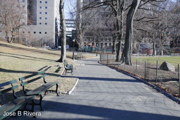 One of the many very nice paths in Central Park.
