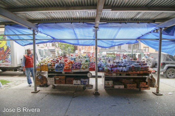 Fruit Stand located at East 106th Street between Second and Third Avenues.
