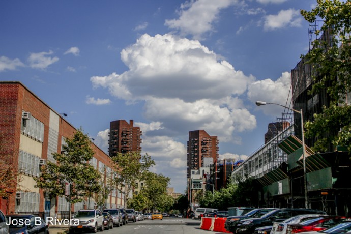 Big Sky looking East down East 109th Street.