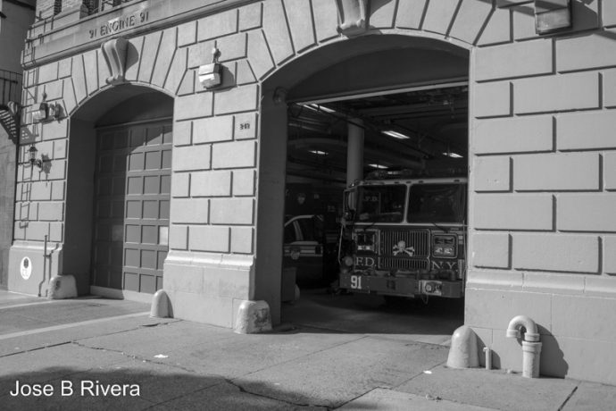 Firehouse with Firetruck inside.
