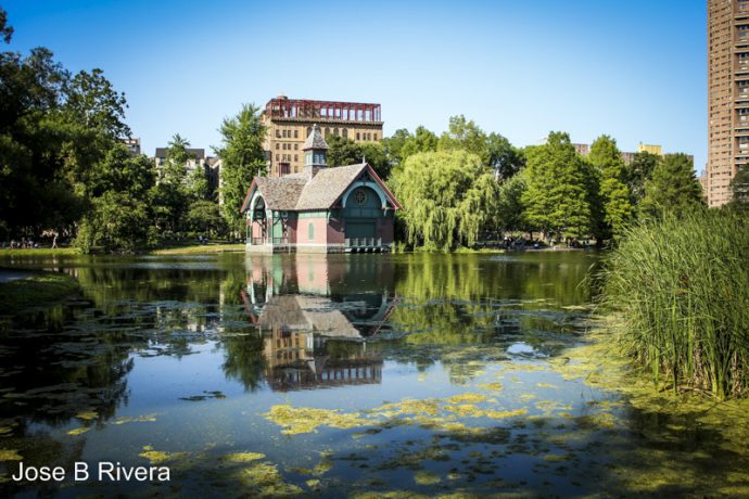 Central Park Boathouse at near East 110th Street.