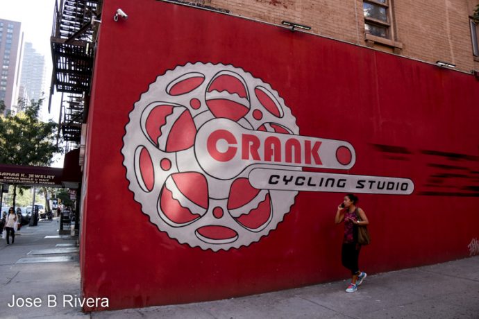 Big Crank, little woman