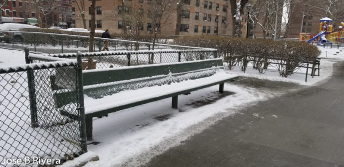 Snowy Bench