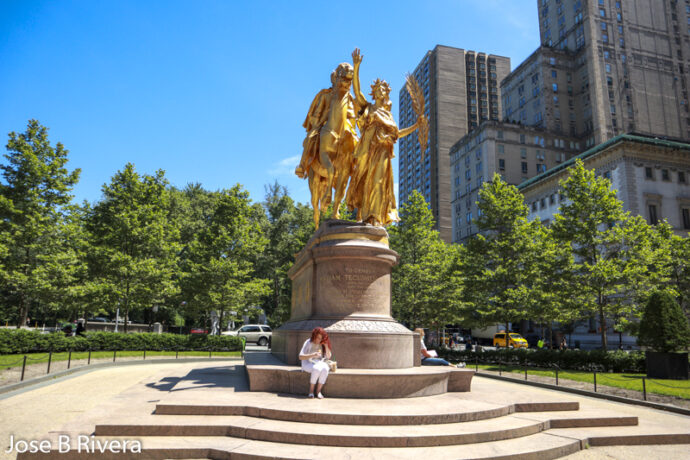 Towering Statue at Central Park