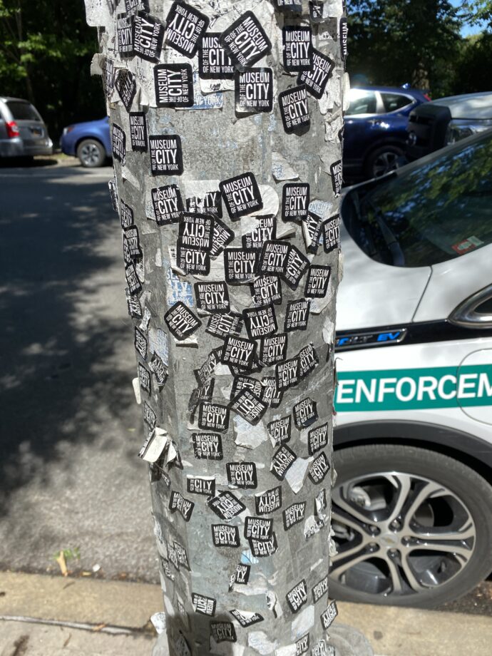 Museum Stickers on Tree Bark. 2020_06_17_101908