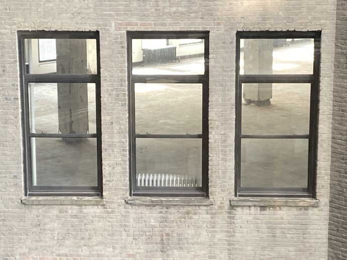 Window view inside vacant floor.