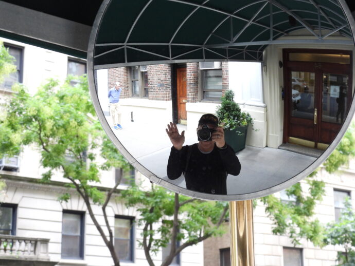 Mirror Selfie which I took on 96th Street around Park Avenue