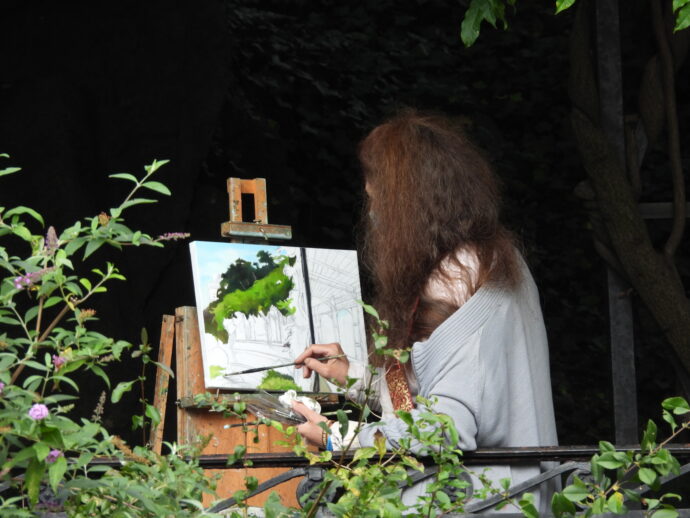 Lady Paint in Central Park